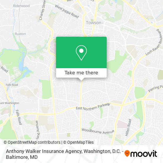 Mapa de Anthony Walker Insurance Agency