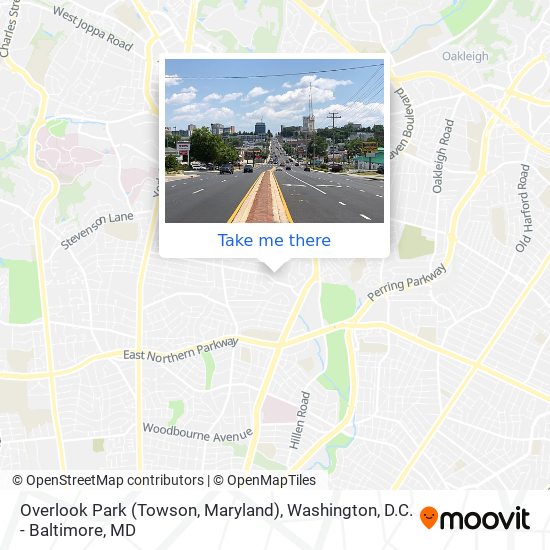 Mapa de Overlook Park (Towson, Maryland)