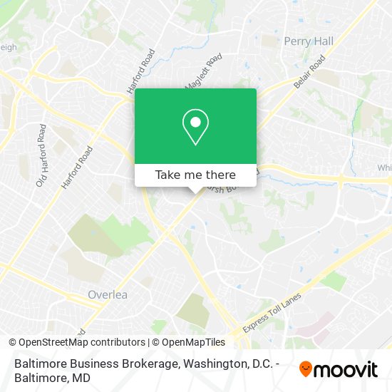 Mapa de Baltimore Business Brokerage