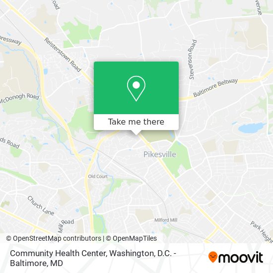 Community Health Center map