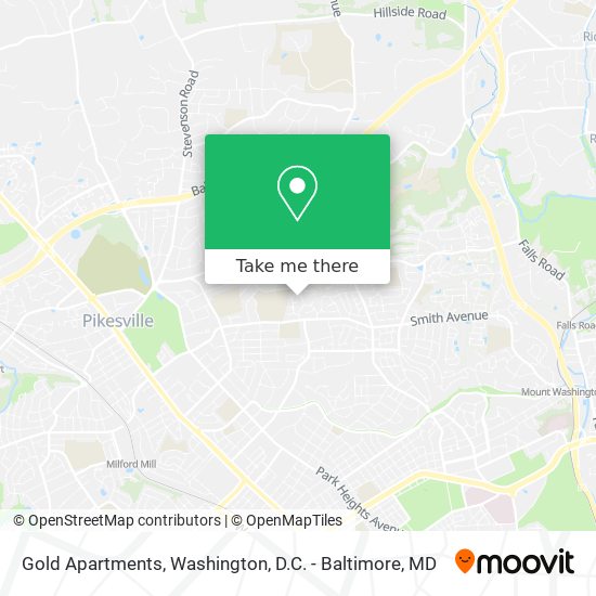 Gold Apartments map