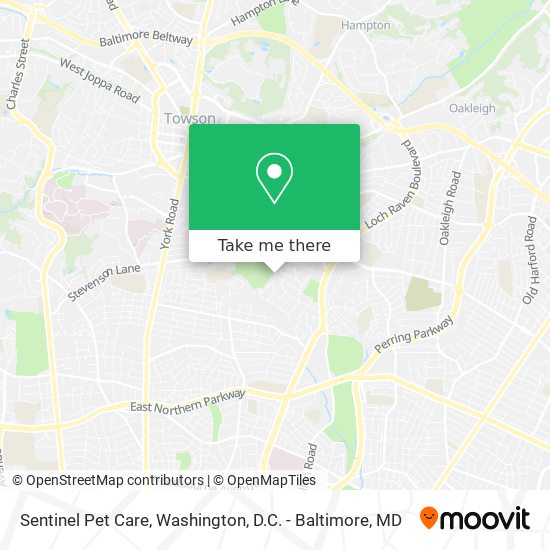 Sentinel Pet Care map