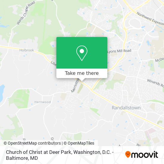 Church of Christ at Deer Park map
