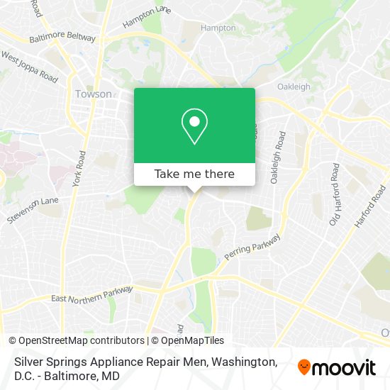 Silver Springs Appliance Repair Men map