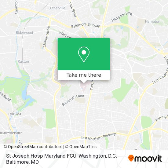 Mapa de St Joseph Hosp Maryland FCU