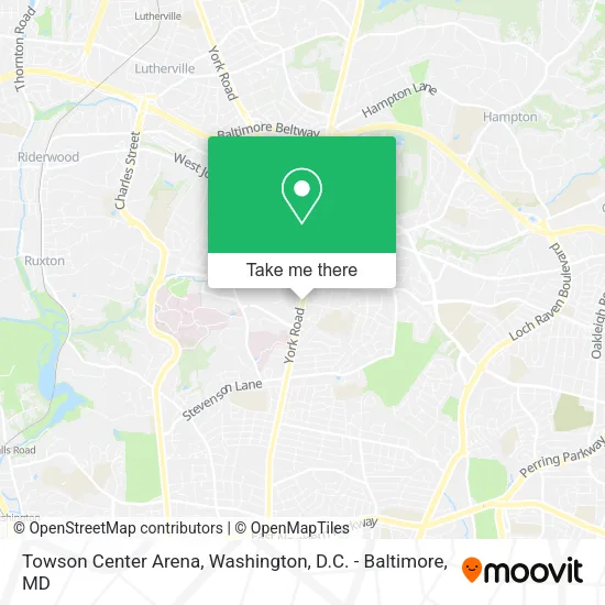 Towson Center Arena map