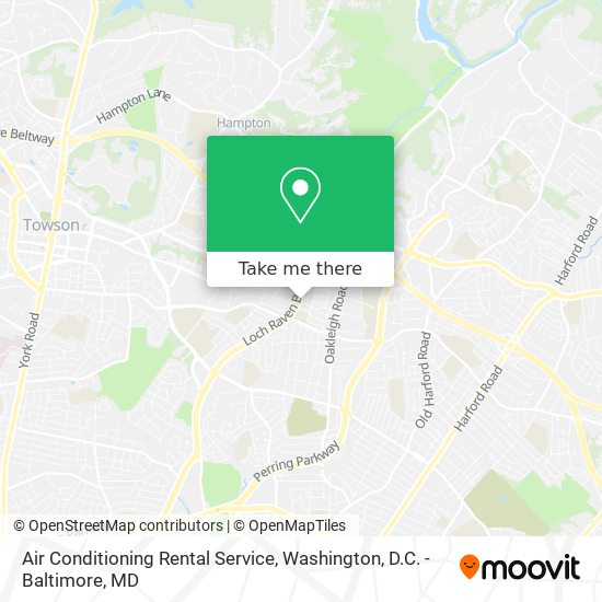 Air Conditioning Rental Service map