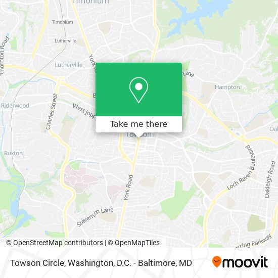 Towson Circle map