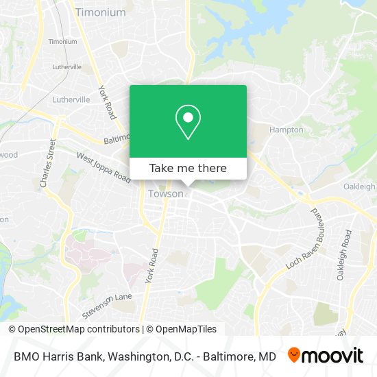 BMO Harris Bank map