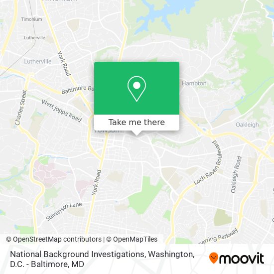 Mapa de National Background Investigations