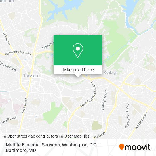 Metlife Financial Services map
