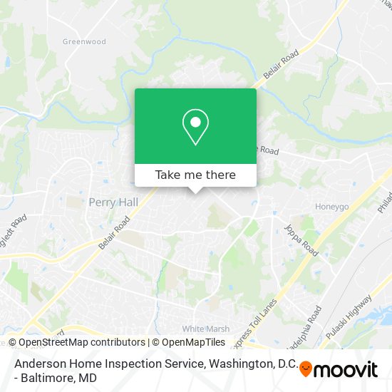 Anderson Home Inspection Service map