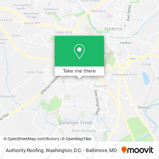 Authority Roofing map