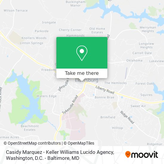Mapa de Casidy Marquez - Keller Williams Lucido Agency