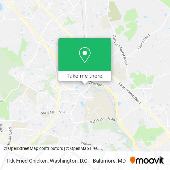 Mapa de Tkk Fried Chicken
