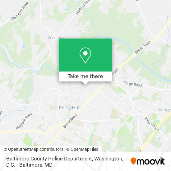 Mapa de Baltimore County Police Department