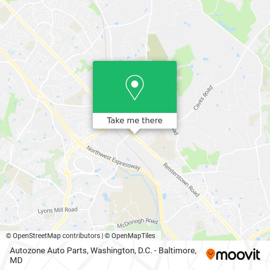 Autozone Auto Parts map