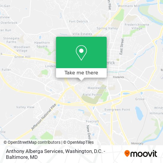 Anthony Alberga Services map