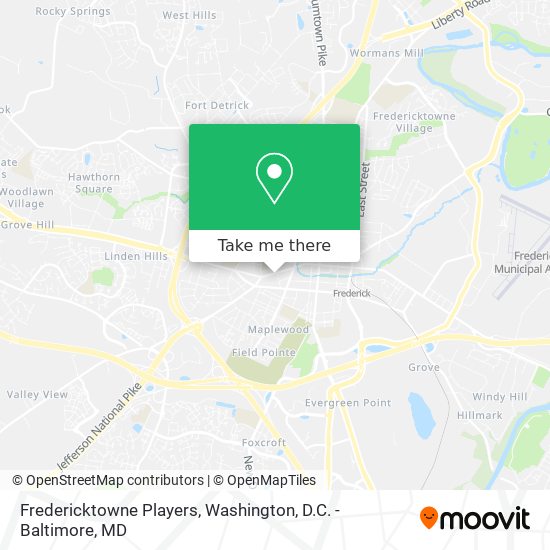 Mapa de Fredericktowne Players