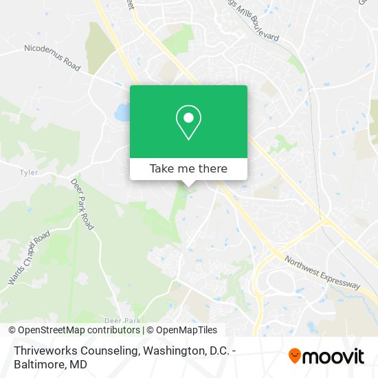 Thriveworks Counseling map