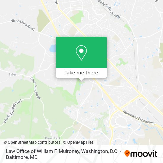 Law Office of William F. Mulroney map