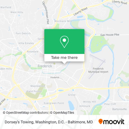 Mapa de Dorsey's Towing