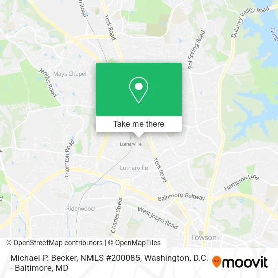 Michael P. Becker, NMLS #200085 map