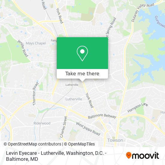 Mapa de Levin Eyecare - Lutherville