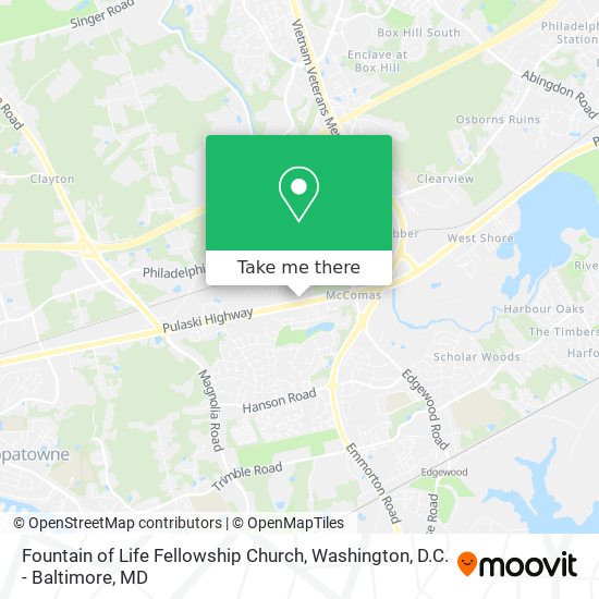 Fountain of Life Fellowship Church map