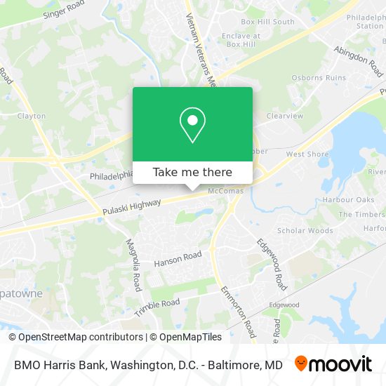 BMO Harris Bank map