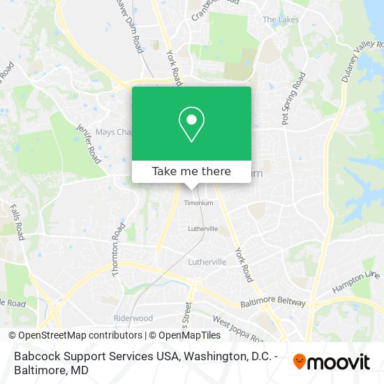 Mapa de Babcock Support Services USA