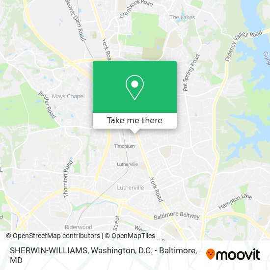 SHERWIN-WILLIAMS map
