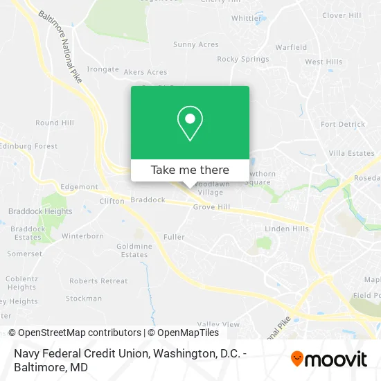 Navy Federal Credit Union map