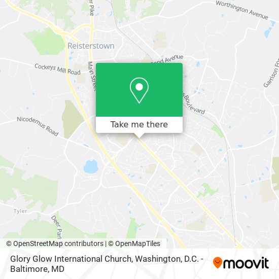 Glory Glow International Church map