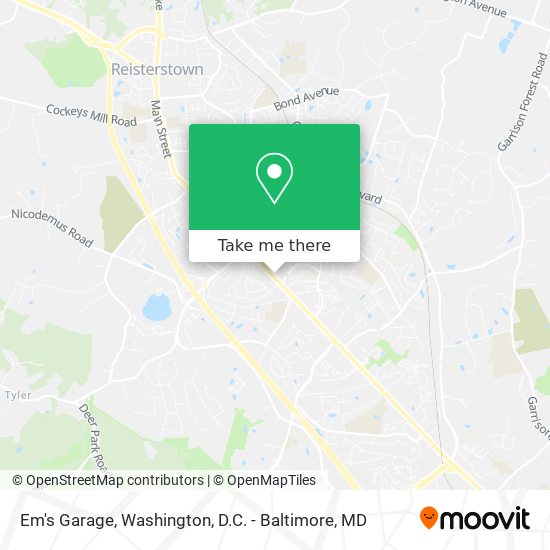 Mapa de Em's Garage