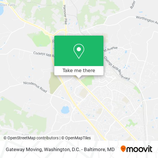 Mapa de Gateway Moving