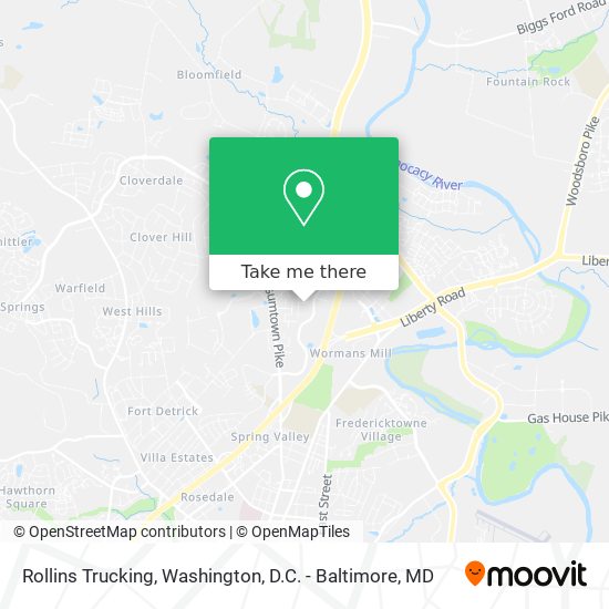 Rollins Trucking map