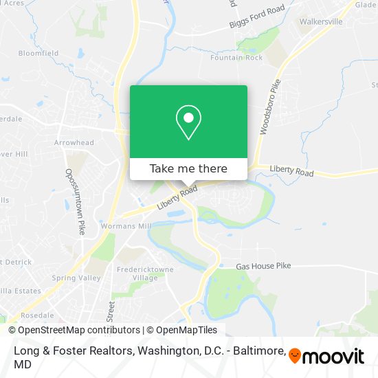 Long & Foster Realtors map