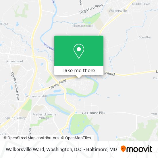 Mapa de Walkersville Ward