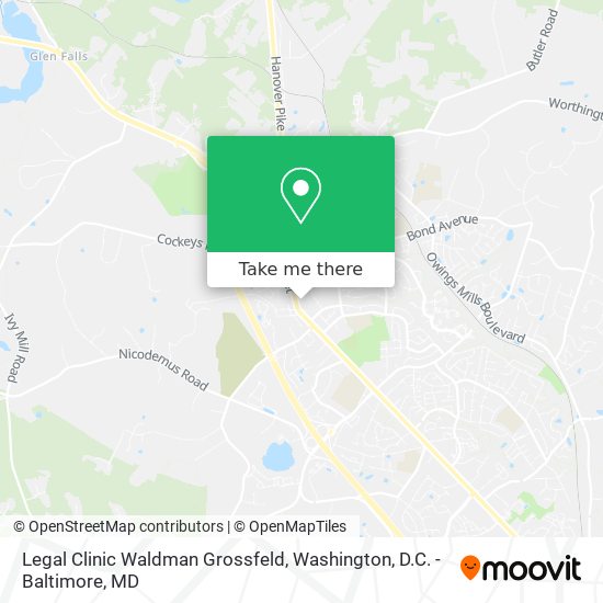 Legal Clinic Waldman Grossfeld map