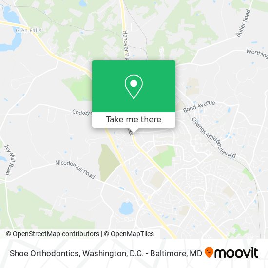 Shoe Orthodontics map