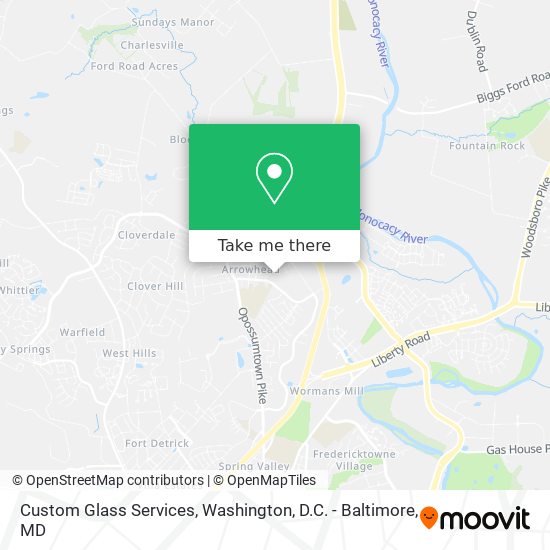 Mapa de Custom Glass Services