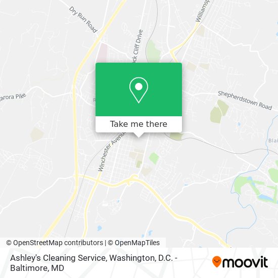 Ashley's Cleaning Service map