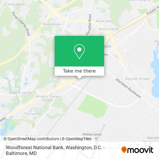 Woodforest National Bank map