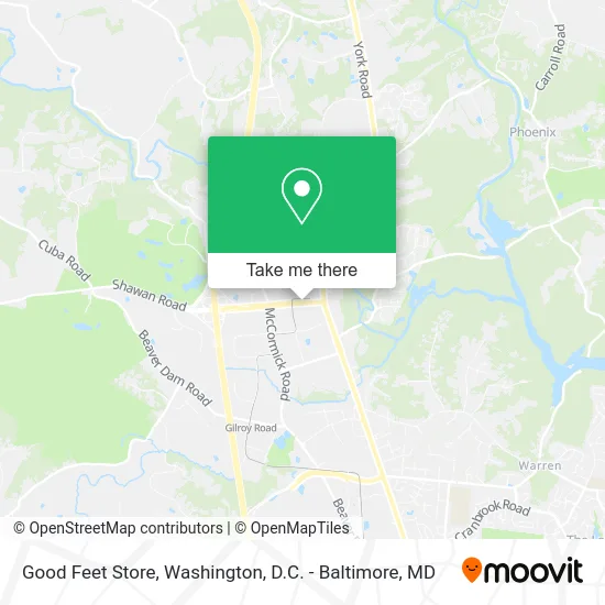 Good Feet Store map