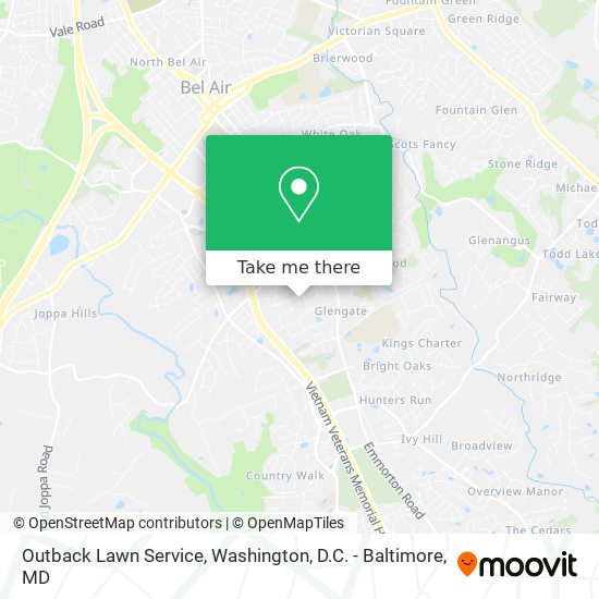 Outback Lawn Service map