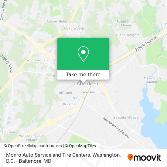 Mapa de Monro Auto Service and Tire Centers