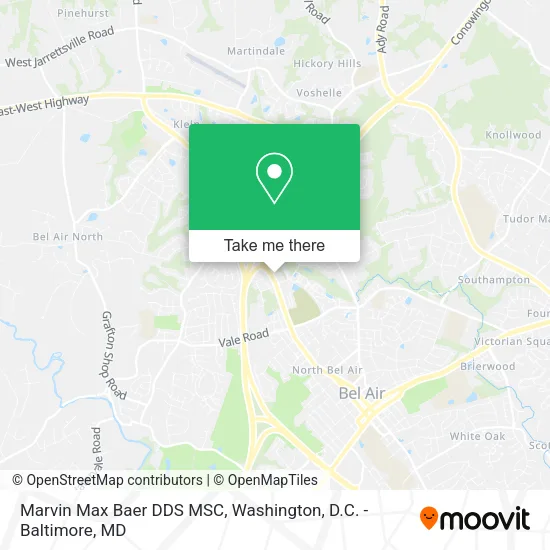 Marvin Max Baer DDS MSC map
