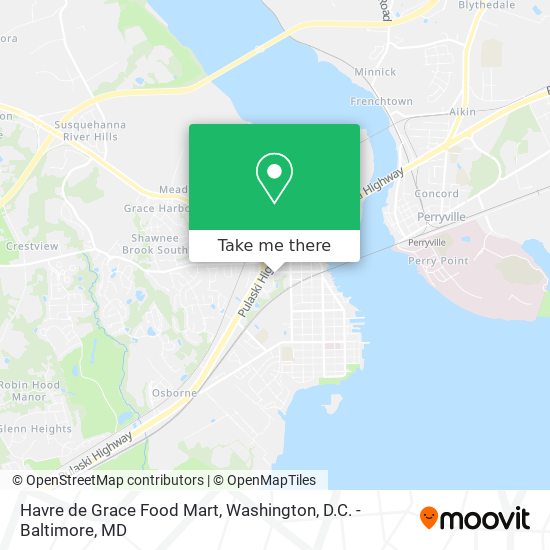 Havre de Grace Food Mart map