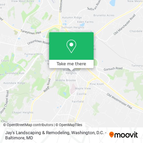 Mapa de Jay's Landscaping & Remodeling